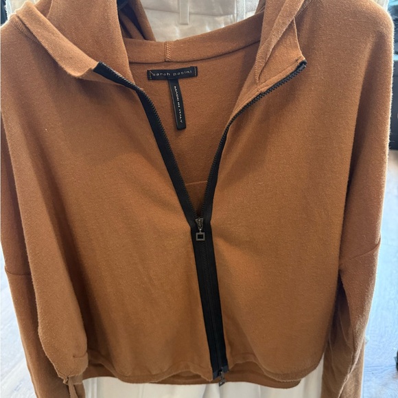 Sarah Pacini Tan Zip-Up Jacket - Picture 3 of 4